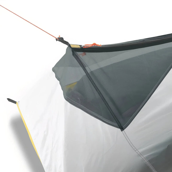 Abri bivouac ultraléger 1 place 40D 260 g, montage bâtons