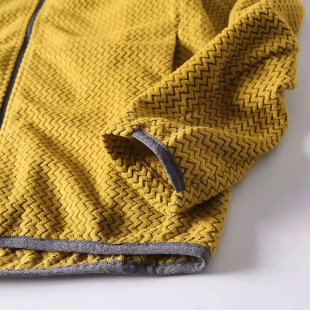 Polaire zippée homme nid d’abeille technique, poche poitrine