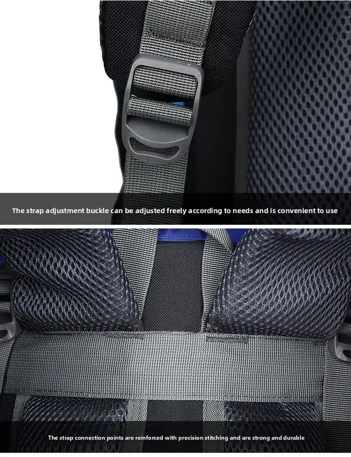 Sac à dos randonnée 70+5 L dos aéré, accès bas ripstop