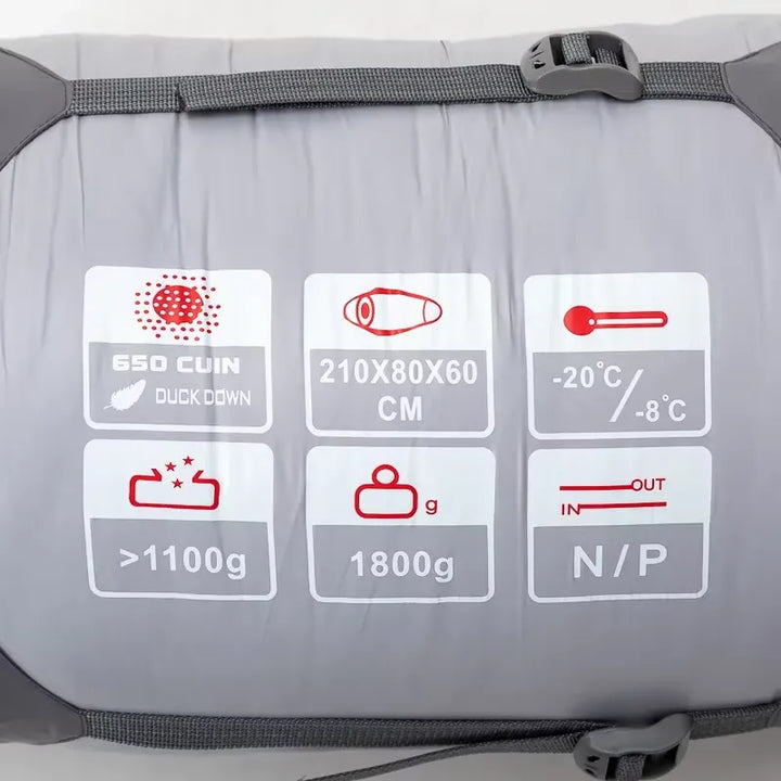 Sac de couchage duvet 0 °C randonnée ultra-léger trek