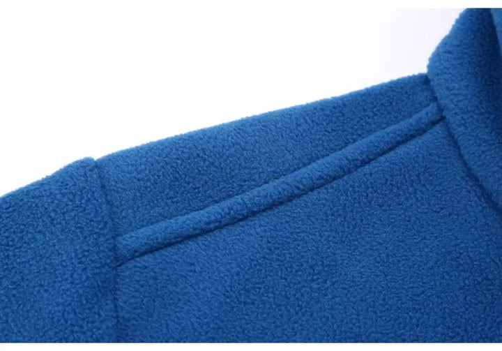 Polaire zippée unisexe chaude, col montant et poches