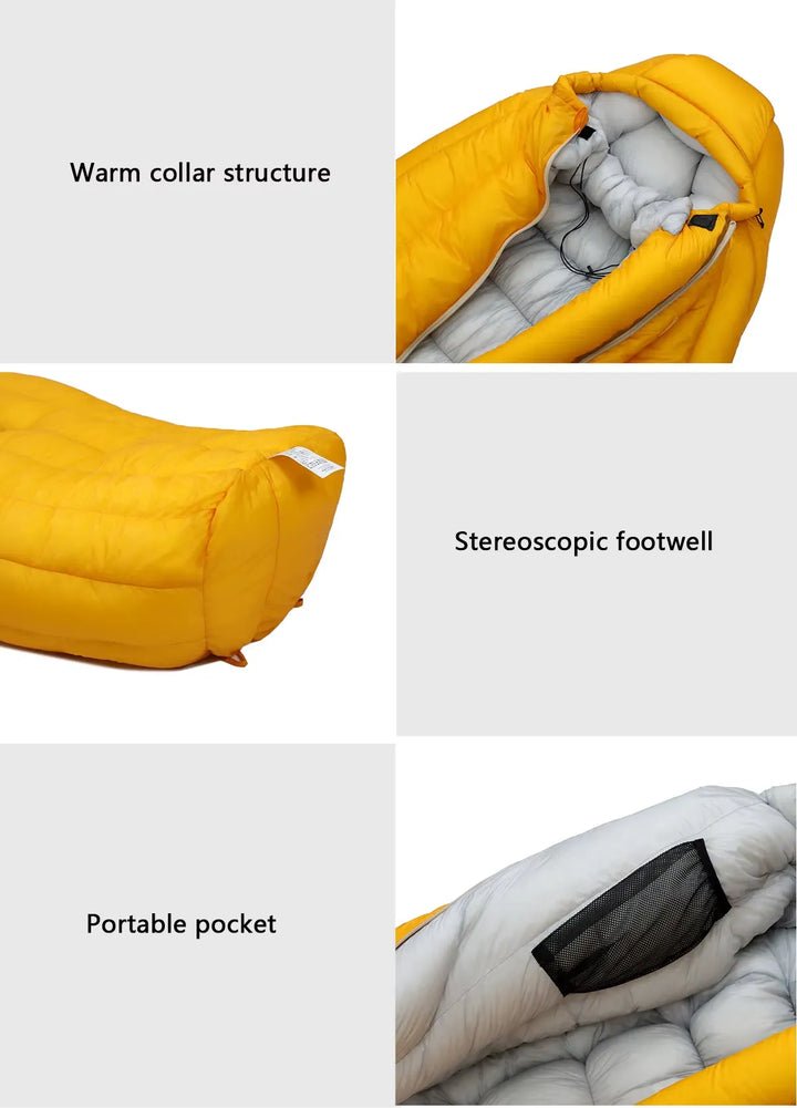 Sac de couchage duvet Letu 10D 800FP 410–1330 g