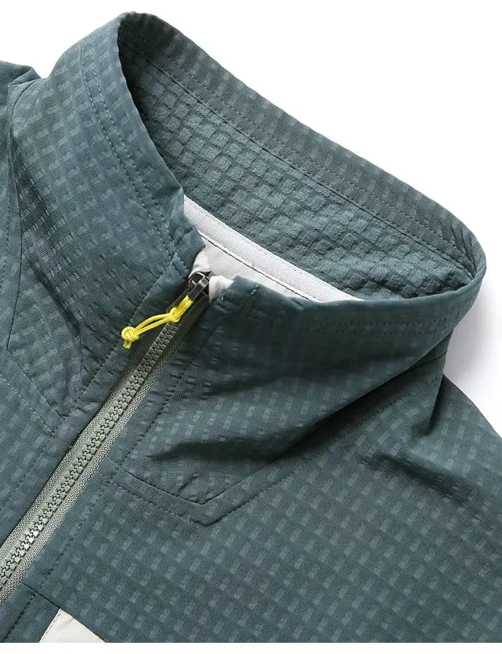 Veste polaire homme zippée nid d’abeille, poche poitrine