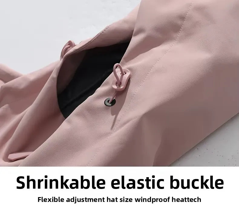 Veste coupe-vent imperméable légère à capuche unisexe