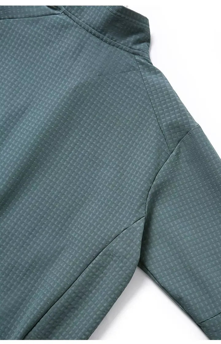 Veste polaire homme zippée nid d’abeille, poche poitrine