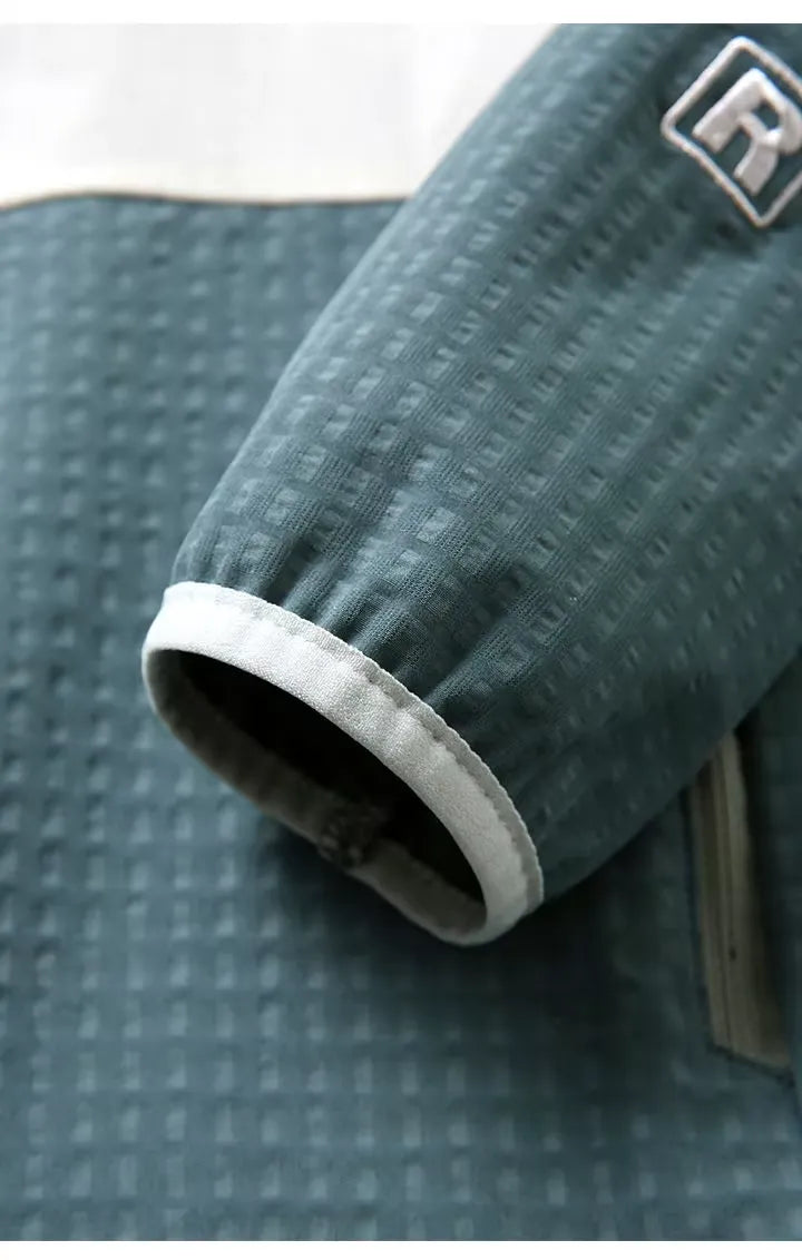 Veste polaire homme zippée nid d’abeille, poche poitrine