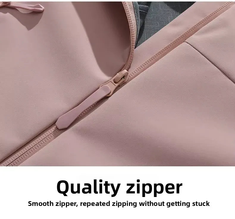 Veste coupe-vent imperméable légère à capuche unisexe