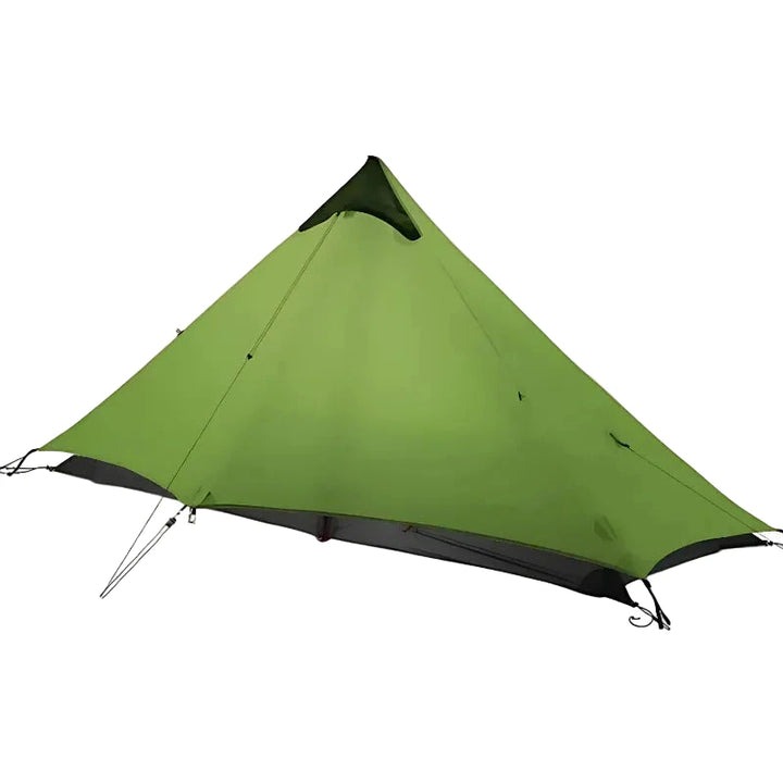 Tente ultralégère 1 à 2 personnes 15D silnylon, montage bâtons