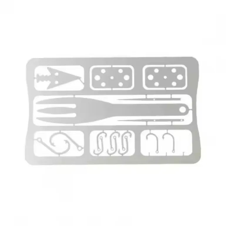 Outil de pêche bushcraft multifonction pour kit de survie.