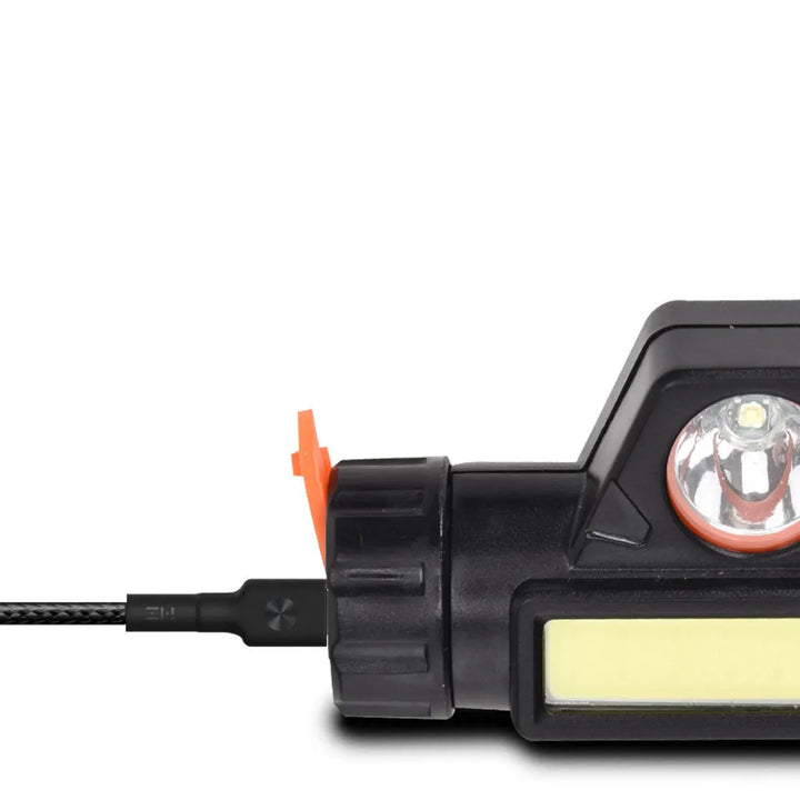  Lampe frontale rechargeable USB avec éclairage LED COB.