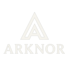 Logo de la marque Arknor blanc.