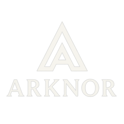 Logo de la marque Arknor blanc.