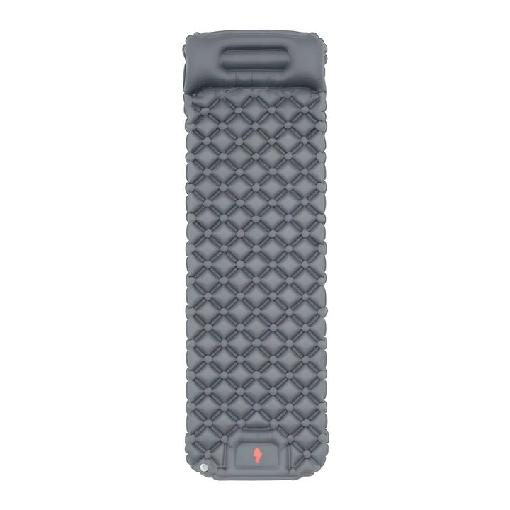  Matelas gonflable ultraléger gris pour camping et bivouac.