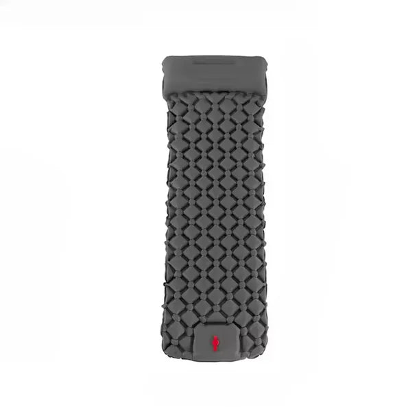  Matelas pneumatique compact noir pour bivouac et aventure en plein air.