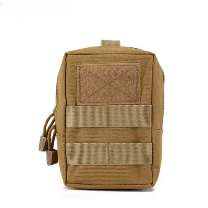 Pochette tactique EDC sable avec système MOLLE pour accessoires de survie