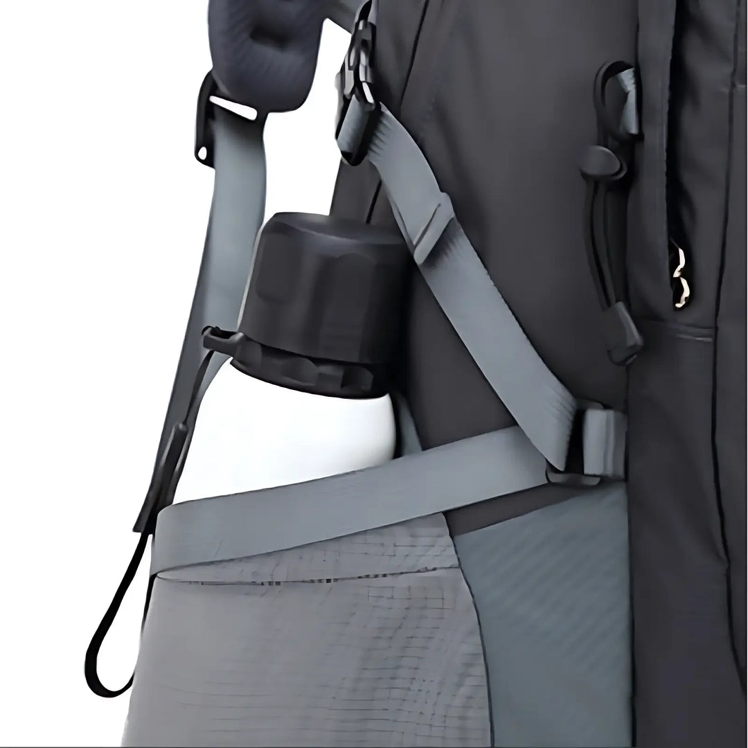 Poche latérale sac à dos randonnée 40l pour gourde ou bouteille.