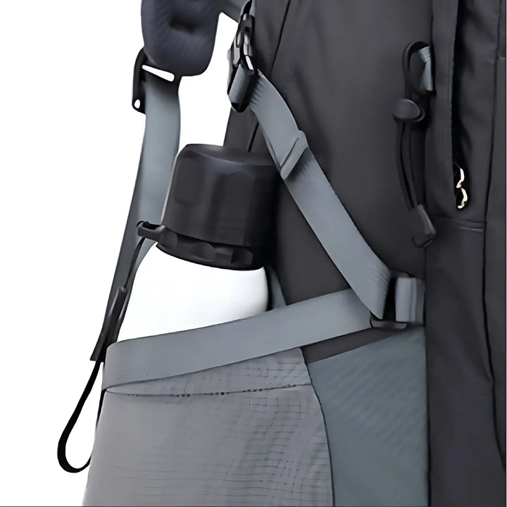 Poche latérale sac à dos randonnée 40l pour gourde ou bouteille.