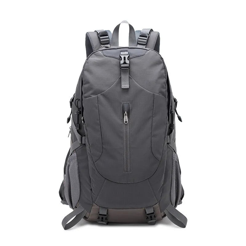 40L waterproof nylon hiking backpack with ventilated back