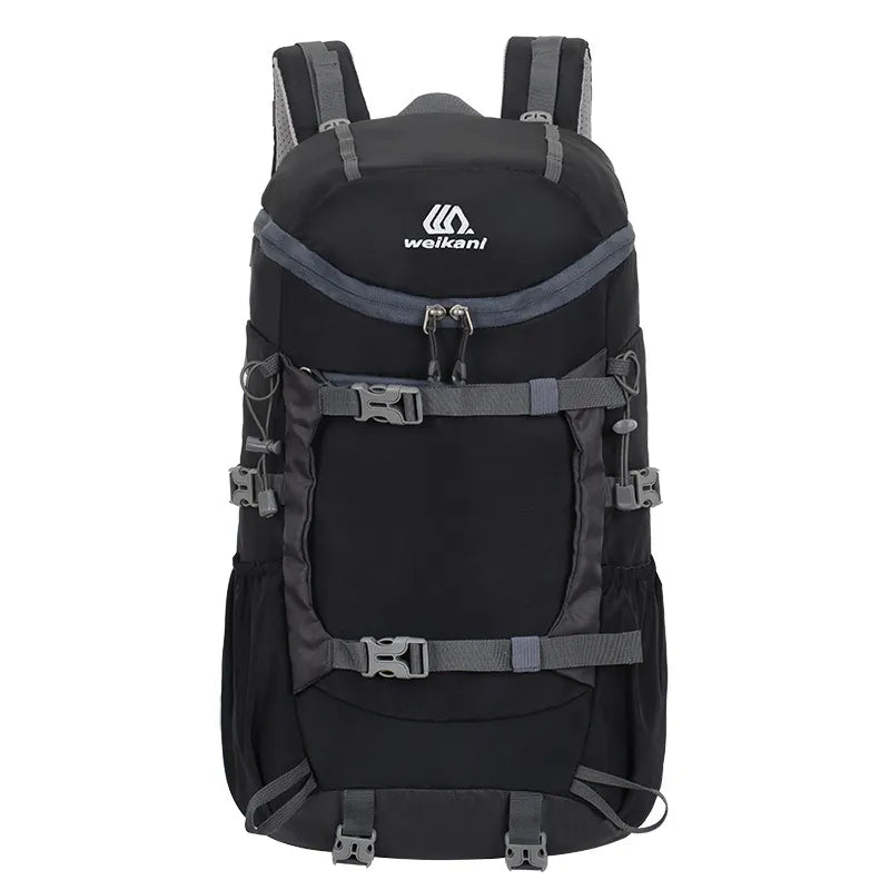 Sac à dos de randonnée noir 40L Weikani avec sangles de compression
