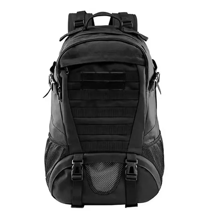 Sac à dos tactique 35L noir pour randonnée ou trekking.