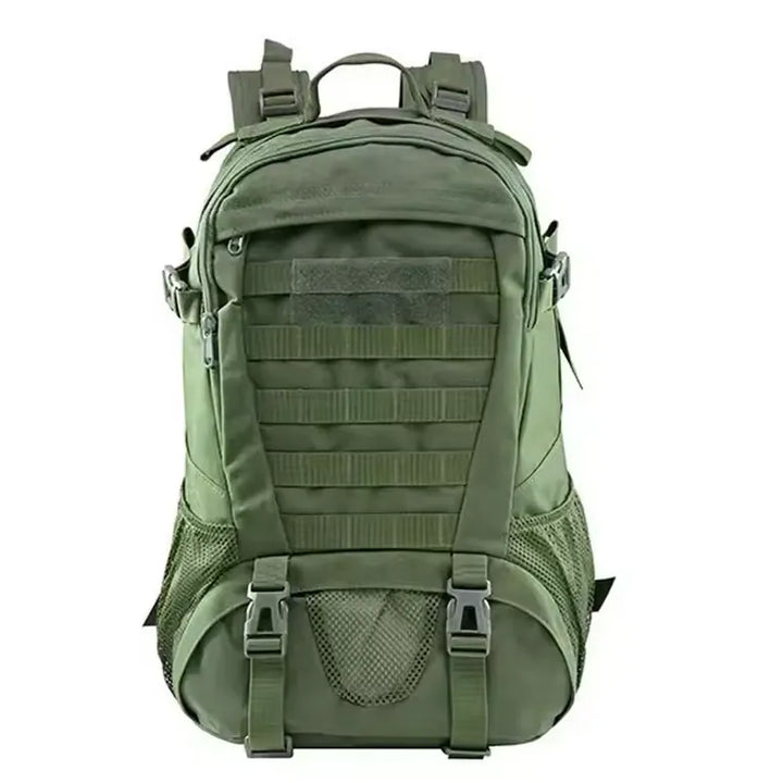 Sac à dos tactique 35L vert militaire pour activités outdoor.