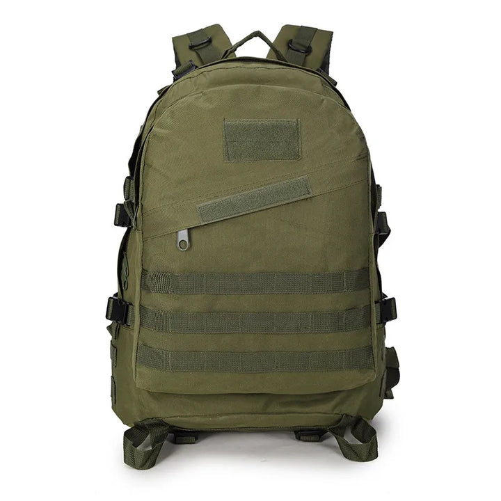  Sac à dos tactique vert armée avec fixations molle pour activités de survie.