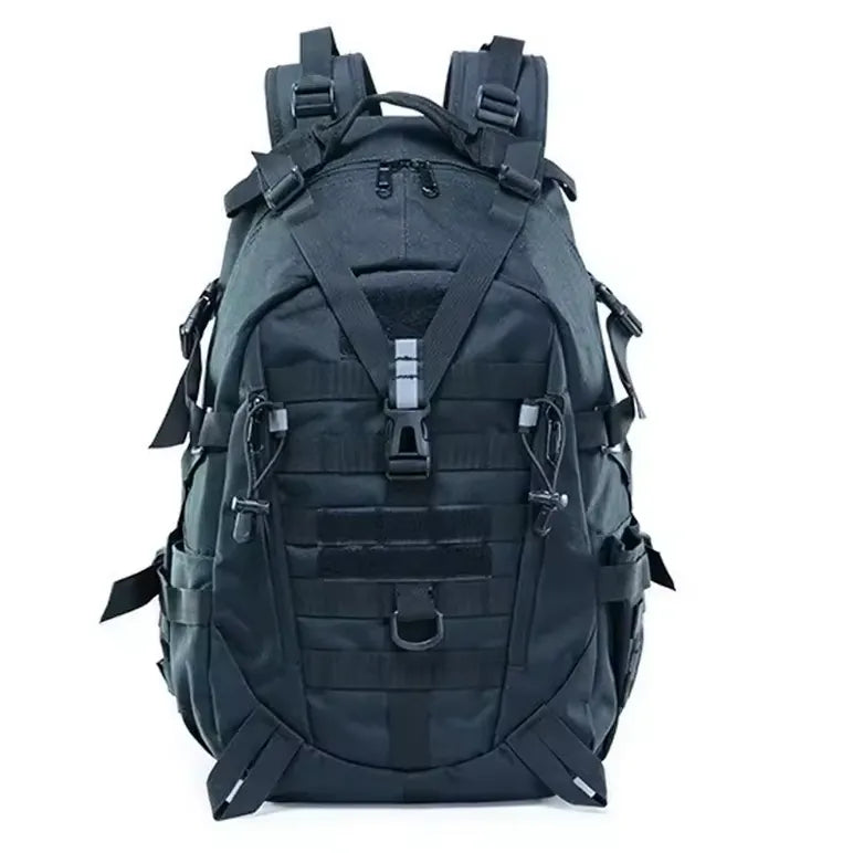  Sac à dos de randonnée tactique 40L bleu marine pour trekking ou survie.