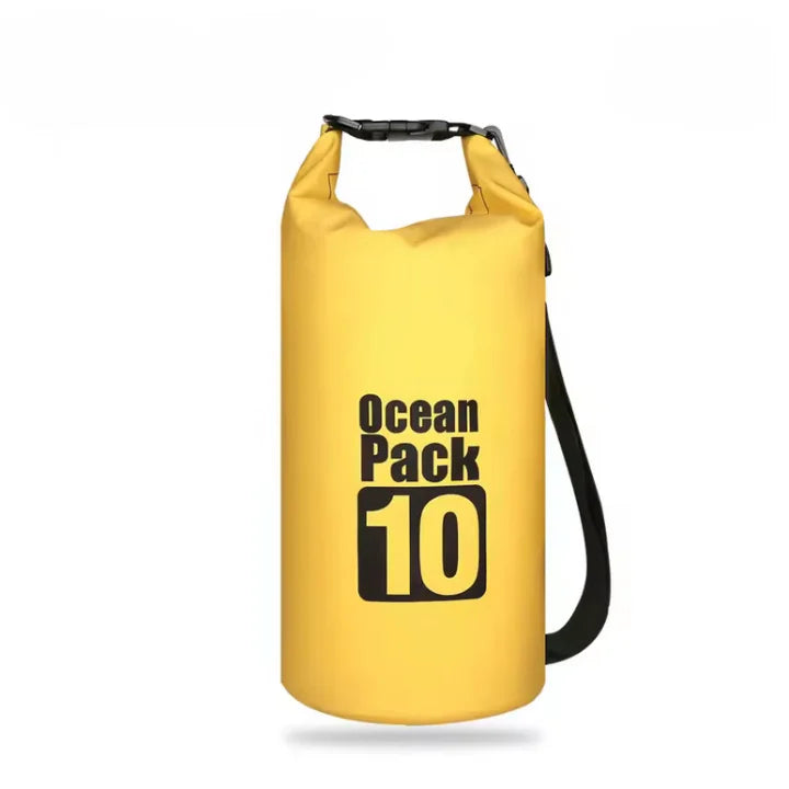Sac étanche Ocean Pack 10L, couleur jaune.