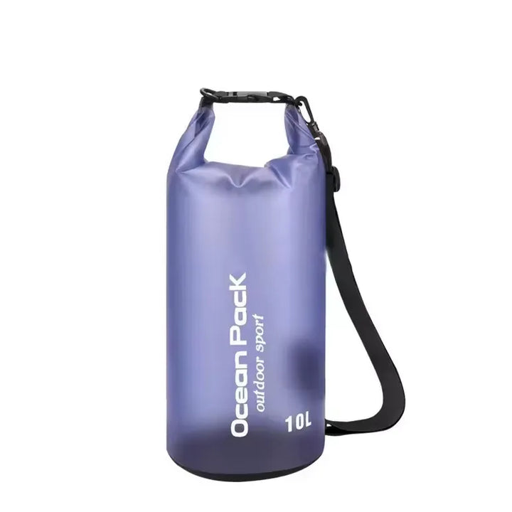  sac étanche 10l bleu pour randonnée, kayak, bivouac et activités nautiques