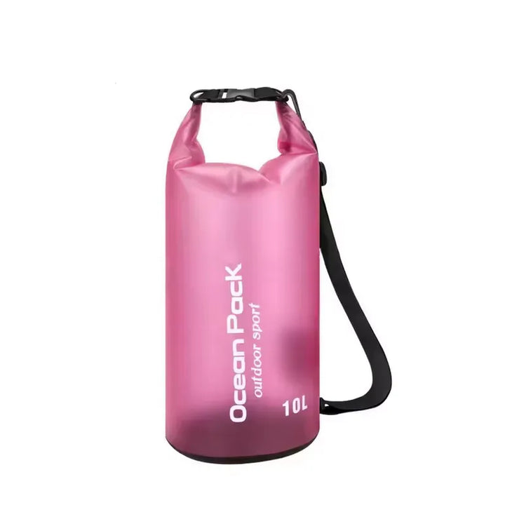 sac étanche rose 10l pour randonnée, activités outdoor et protection de l’équipement