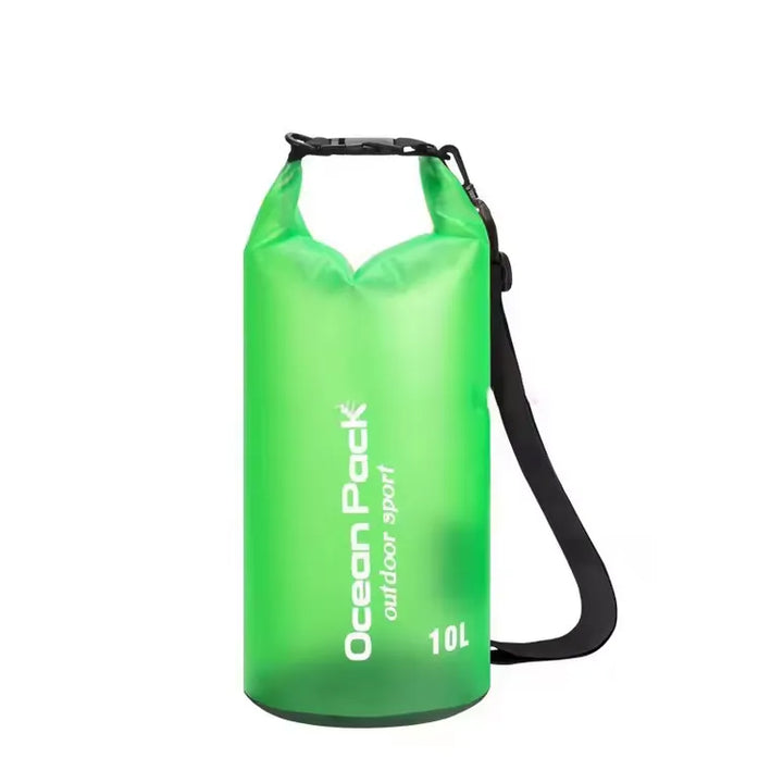  sac étanche vert 10l robuste pour randonnée, bushcraft ou sorties en rivière