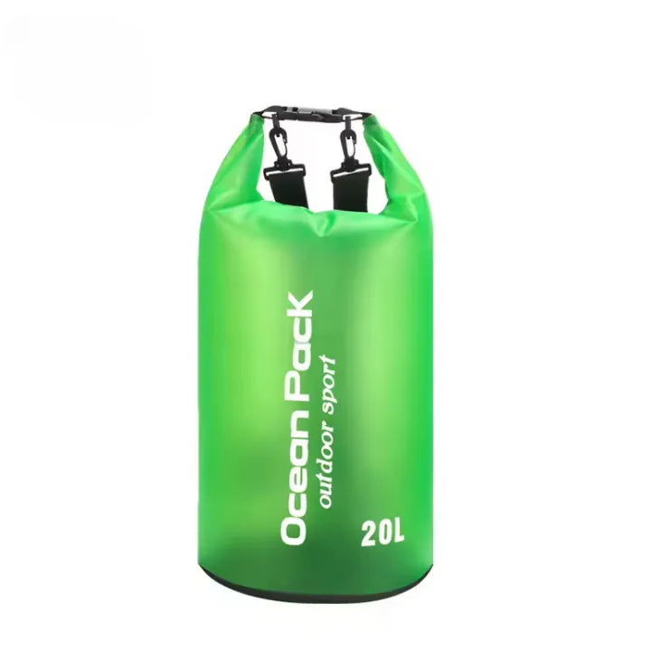 sac étanche 20l ocean pack vert pour activités outdoor, bivouac et nautisme