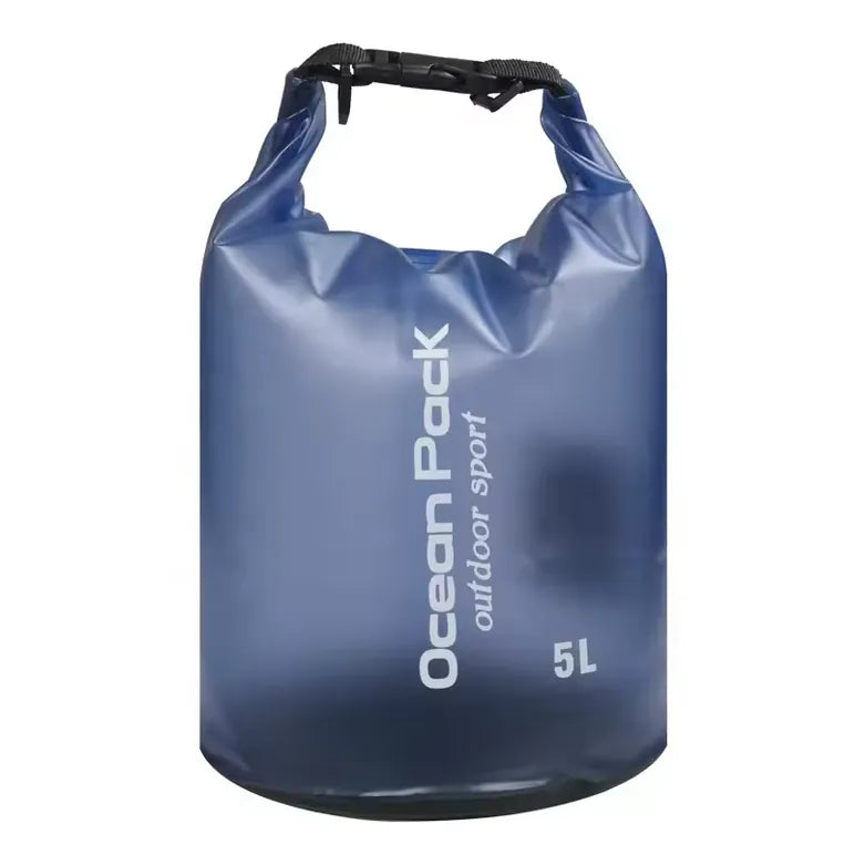 sac étanche bleu 5L pour kayak, randonnée, pêche ou sports nautiques
