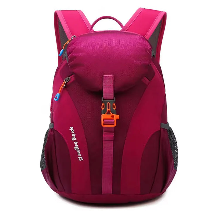  Sac à dos de randonnée 15L rose en nylon imperméable.