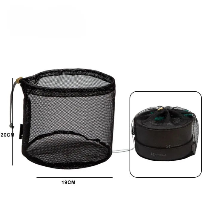 Sac de rangement filet pour camping 20 x 19 cm.