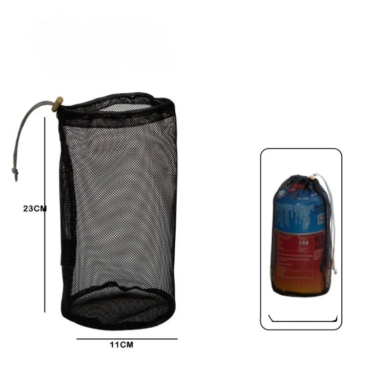 Sac de rangement filet pour camping 23 x 11 cm.