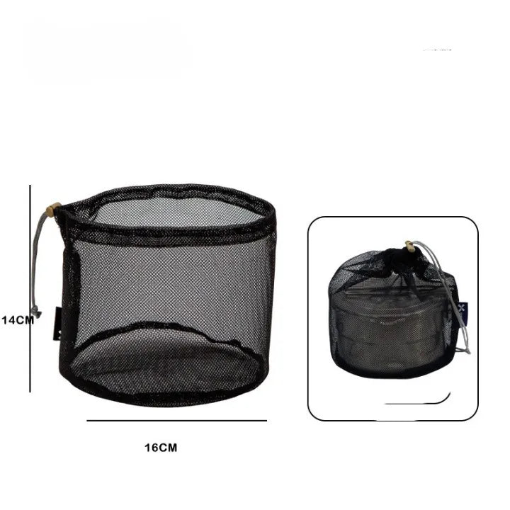 Sac mesh ultraléger pour matériel de bushcraft.