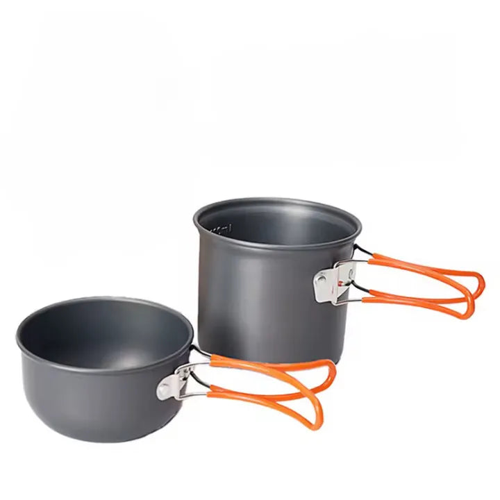  Ensemble de casseroles empilables en aluminium pour cuisine en plein air