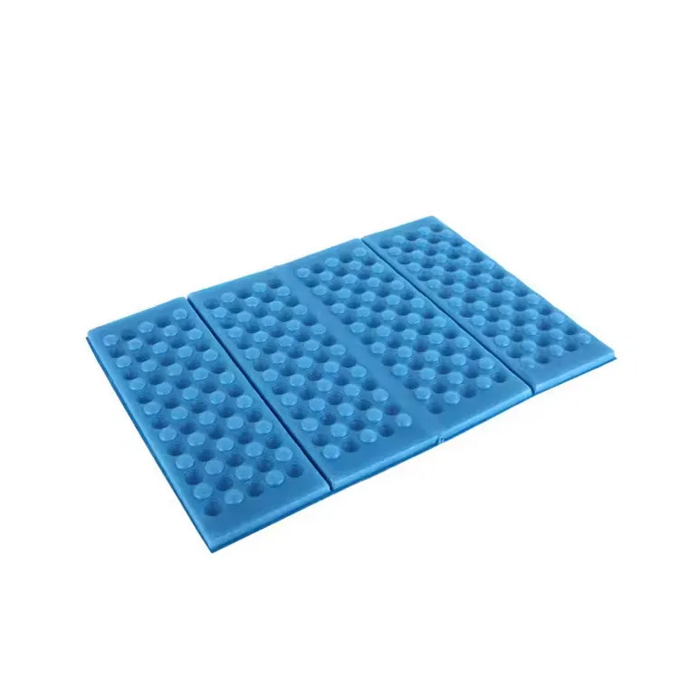 Tapis d’assise pliable en mousse XPE bleu pour randonnée ou bivouac